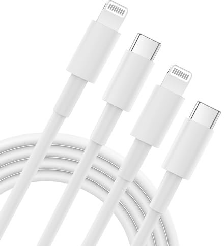 CyvenSmart Cable USB C a Lightning 1M, 2 piezas Cable iPhone Cargador MFi Certificado PD Rápida Tipo C a Lightning Cable para Compatible con iPhone 14 Plus/14 Pro/13/13 Pro/12/12Pro/11, iPad