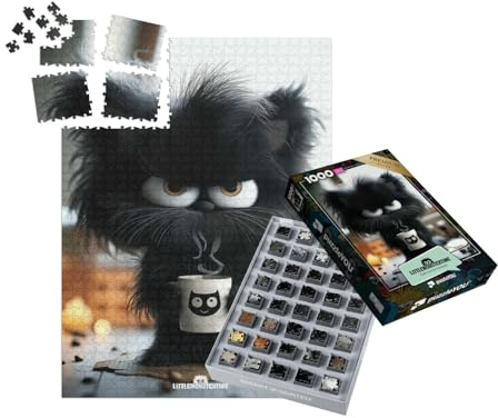 puzzleYOU: SMART Sorted® | Puzzle 1000 Teile leicht gemacht „LITTLEMONSTERTIME: Joe“ – aus der Puzzle-Kollektion Illustrationen, Kunst & Fantasy
