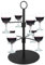 QWORK® Party Drinks Tower Serving Tree for Gin, Cocktail, Martini, Champagne, Wine - Wine Glass Holder for 8 Glasses