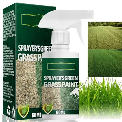 Fast Green Spray Grass and Lawn Paint,Green Grass Lawn Spray,Lawn Colorant,Green Grass Spray Paint for Lawn,Grass Paint,Natural Green Spray Paints for Lawn Paints,Lawn Paint Makes Stains Green Again