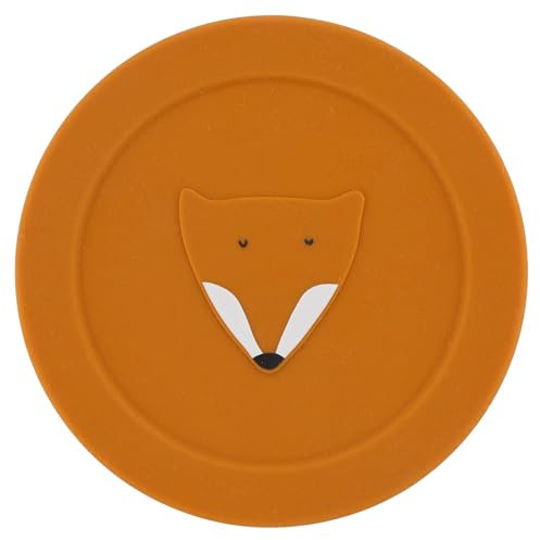 Trixie Mr. Fox - Recipiente de silicona para aperitivos con tapa, suave, duradero y a prueba de fugas, fácil de limpiar y perfecto para llevar, seguro y ecológico