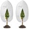 RIFNY Garden Fleece Frost Protection, 120 x 178 CM Horticultural Fleece Plant Covers Fleece Frost Protection for Outdoor Plants Fruit Tree in Winter with Zipper Drawstring (2 PCS)