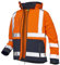 VELTUFF Reflex Softshell Hi-Vis Jacket – Waterproof Work Jacket with Reflective Tape, High Visibility Safety Coat for Men (UK, Alpha, L, Regular, Regular, Orange/Navy)