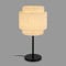 BRILONER - Tischlampe mit Bastschirm, Kabelschalter, E27, max. 10W, Lampe, Boho, aesthetic, Nachttischlampe, Tischleuchte, Dekolampe Flur, Bürolampe, Leselampe, Wohnzimmer, 25x49,5 cm (DxH), Natur