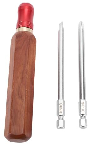 Schnellwechsel-Schraubendreher-Set mit Holzgriff PH-Bits mit Schnellspanner für präzise Reparaturen zu Hause und im Büro