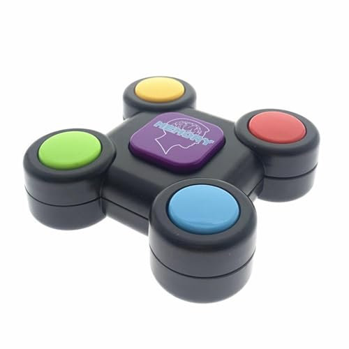 Pomurom Leuchtendes Memory-Spiel Handheld, elektronisches Memory-Spiel für Kinder | Elektronische Spielzeug-Denkspiele mit Lichtern und Geräuschen auswendig Lernen,Klassische Brettspiele zum