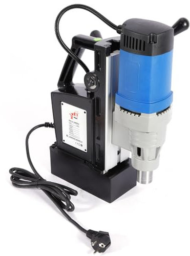 Loobiiny Magnetbohrmaschine,Kernbohrmaschine Mit Wippgriffe,Bohrmaschine Magnetbohrer,Spiralbohrmaschine FüR Stahlplatte 1680w