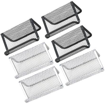 SEWACC 6 Stück Visitenkartenhalter Aus Metall Handyhalter Halter Ständer Namenskartenhalter Für Den Schreibtisch Namenskartenhalter Schreibtisch Visitenkartenhalter Schreibtisch