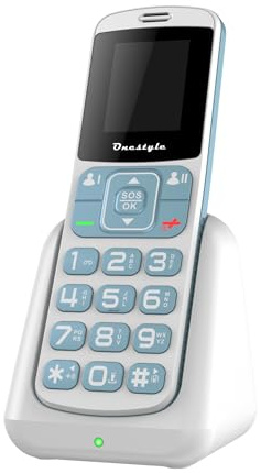 Onestyle Silver II, Seniorenhandy mit Ladeschale, Dual-SIM, große Tasten (Schwarz)