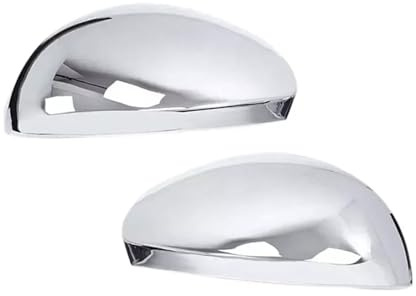 Türspiegel-Abdeckkappen Für VW Für Tiguan Sharan Für Skoda Für Yeti Für Seat 2008-2016 Alhambra Auto Rückspiegel Abdeckung Gehäuse Trim Aufkleber Spiegelkappe(Silver)