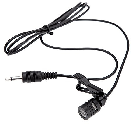 Microfono Lavalier con clip in metallo con collare jack da 3 5 mm per altoparlante forte computer PC portatile unidirezionale anti rumore antivento registrazione musica vocale