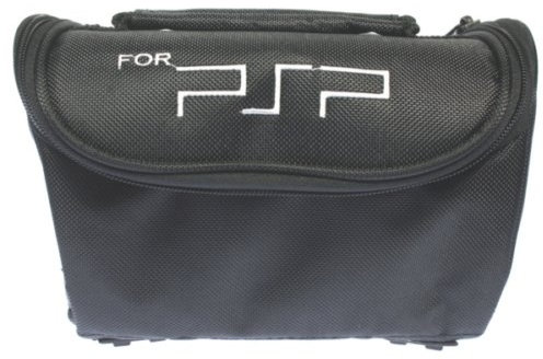 Bolsa de transporte para PSP1000 y 2000. Color negro (20 x 12 x 14 cm)