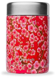 QWETCH - Isotherme Lunchbox - Flora 340ml- Lebensmitteldose aus Edelstahl - 5h Warm & 7h Kalt - BPA-frei, Wasserdicht- Lunchbox für Büro, Picknick, Wandern