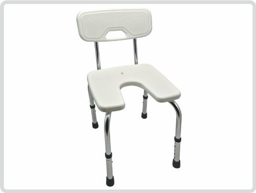 Duschhocker höhenverstellbar, Badehocker, Hocker, Duschstuhl, Duschsitz, Duschschemel mit Rückenlehne *Top-Qualität zum Top-Preis