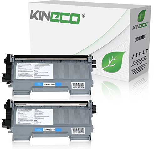 Kineco 2 Toner kompatibel für Brother TN-2220 DCP-7060 7065 7070 D N DN DW Fax 2840 2845 2940 2950 MFC-7360 7362 7460 7470 7860 N DN D DW