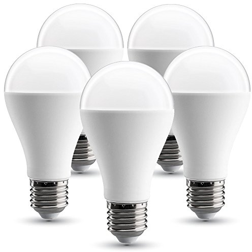 V-TAC – Ampoule LED – Douille E27 – Lumière blanche chaude 2 700 K - Lot de 5 pièces Warmlicht - 17 Watt (5-er Pack)