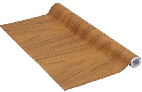 Adhésif Noyer français Perfect Fix®, Feuille d'effet bois, Feuille de meubles, Film adhésif, auto-adhésif, 67,5cm x 2m, 170µm (Épaisseur : 0,17 mm), Venilia 53345, Nuss