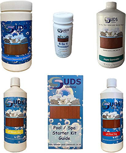 Suds Online Swimming pool water treatment kit chemical starter for above ground pools 1KG