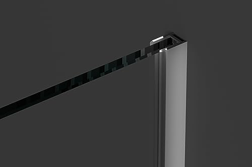 Aluminium Duschkabinen U-Profil 100 cm schmal für 8mm Glasstärke Chromoptik