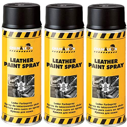 Chamäleon Spray de pintura para cuero, color negro, 400 ml