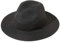 JOYEBUY Chapeau de paille pliable UPF50 à large bord pour femme, Noir, taille unique