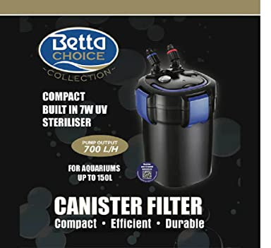 Betta Choice 700 UV Canister Filter for 150Ltr Aquariums