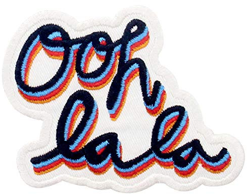 Ooh La La Funny Biker Patch Embroidered Applique Badge Iron On Sew On Emblem