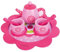 WOOMAX Juego de té Infantil Madera, Vajilla café Juguete, Accesorios Cocina Juguete, Tetera Madera, Bandeja Taza Infantil Cocina, Juguetes niños 3 años (46478)