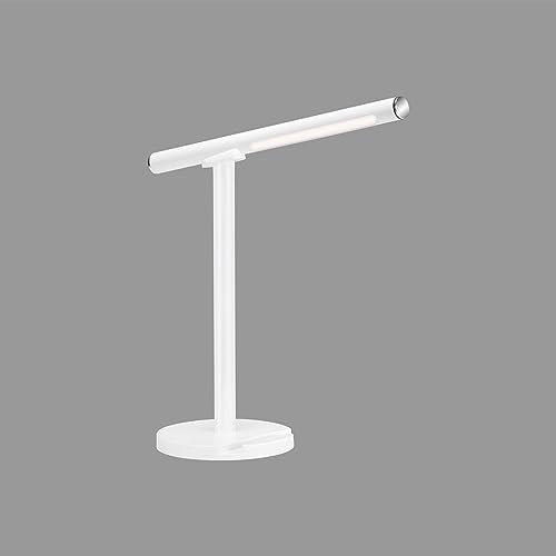 BRILONER Leuchten - LED Tischleuchte, Tischlampe, inkl. Wandleuchte, dimmbar, Farbtemperatursteuerung, 1,5 Watt, 200 Lumen, Weiß, 140x140x370mm (LxBxH), 7384-016