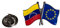 Gemelolandia | Pin de solapa Amistad Union Europea Venezuela | Complementos Originales de Hombres y Niños Para Chaquetas, Americanas o Jerséis | Regalos Para Cumpleaños, Bodas, Comuniones, Bautizos