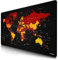 CSL - Übergröße Mauspad Gaming Titanwolf 1200x600mm Weltkarte - XXXL Mousepad groß mit Motiv - Tischunterlage Large Size - verbessert Präzision und Geschwindigkeit - XXL für Logitech Maus Tastatur
