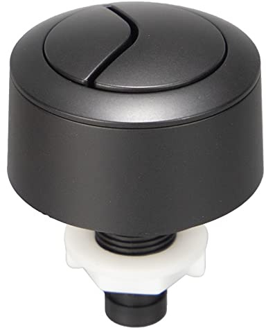 Matte Black Concealed Cable Dual Flush Push Button