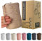 MeriWoolArt® Makramee Garn Beige - Makramee Garn 3mm farbig 200m - Super weiches Garn, einfach gedrehte Makramee Schnur - Öko-Tex 96% recyceltes Baumwollgarn farbig - DIY Boho Deko Makramee