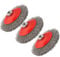 HpLive 3 cepillos Redondos de Alambre, 115 mm, Ondulado, Amoladora Angular, para M14 x 2, 12,500 RPM