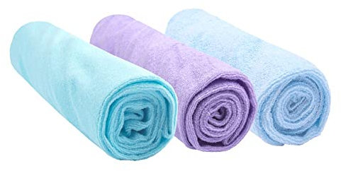 Easy Dort Pack de 3 Housses pour Matelas à Langer en Bambou 50 x 70/80 cm