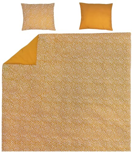 MEYCO Home Bettwäsche 240x200/220cm inkl. Kopfkissenbezug Cheetah Gold | 100% Baumwolle - Oeko Tex zertifiziert - weich - atmungsaktiv - waschbar & trocknergeeignet