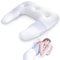 SAHEYER Seitenschläferkissen, U-förmiges Memory Foam Nackenkissen Ergonomisches Orthopädisches Nackenstützkissen mit Ohr-Haltebereichen Bettkontur-Kissen für Nacken-Schulter-Schmerzlinderung (Weiß)