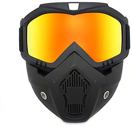 PPGAREGO Paintball Mask Anti Fog | Airsoft Helmet And Mask Full Face | Tactical Mask for Men | Airsoft Goggles Ballistic Goggles Tactical Goggles | For Skiing Paintball Shooting Cycling Fishing (M003)