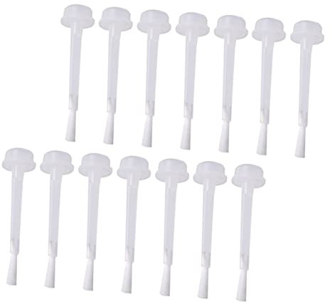 50 Stück Ersatzbürste Für Nagellack -decklackpinsel Dip-pulver, Flüssiger Pinsel Tauch Pinsel Ersatz Für Ölpinsel Ersatz Nagellack Pinsel Weiß Die Bürste Haar Plastik