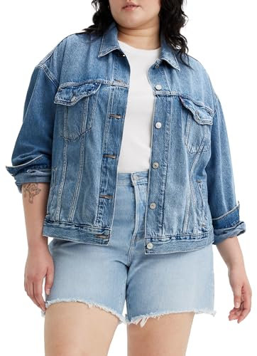 Levi's Women's Plus Size 90s Sherpa Trucker Jacket, TURNING HEADS PLUS, XXL Große Größen