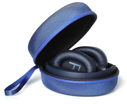 Hard Travel Headphone Carrying Case for Skullcandy Riff 2, Riff, Crusher Evo, Crusher ANC, Crusher 360, Hesh 3, Hesh ANC, Hesh Evo, for Beats Solo 3, Studio Pro On-Ear and Over-Ear Headphones (Blue)
