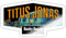 Spreadshirt Die drei Fragezeichen Titus Jonas Wohnwagen Sticker, max. 10x10 cm, 10 x 10 cm, Weiß glänzend