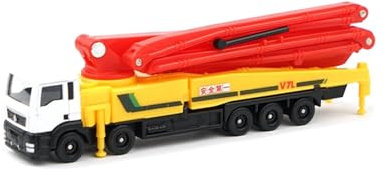 ZEZEFUFU 1/100 Scale Alloy Concrete Pump Truck Model Engineering Vehicle Car Model for Collection Gift