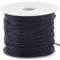 SOFPLATE 100 Yards/91m 1.5mm Cordon en Nylon Perles Satin Cordon en Nylon Noir Fil de Noeud Chinois pour la Fabrication de Bijoux Fournitures de Fils Bracelet à Bricoler Soi Même Collier Macramé Artis