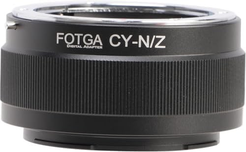 Hersmay CY-Nikn Z - Adattatore per obiettivo Contax Yashica C/Y Mount per Nikon Z Mount Z8 Zf Zfc Z5 Z6 Z7 II Z6II Z7II Z9 Z50 Z30 Fotocamera DSLR senza specchio