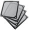 Kemcatui 4Pcs Computer Fan Filter Grills with Screws, 120mm Aluminum Frame Mesh Black PC Dust Filter, Dustproof Cover for Computers Case