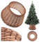 KADAX Weihnachtsbaumrock aus natürlicher Weide, handgefertigte Abdeckung für Christbaumständer, Hülle für Weihnachtsbaumständer, Weihnachtsbaumring (50 cm)