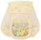 Selonis Tente Château pour Enfants Tente De Jeu 105X90cm/100 Balles 7cm Colorées Jouet Cabane Pop-Up Château Maison De Jeu, Beige Clair: Beige Pastel/Bleu Pastel/Jaune Pastel/Menthe