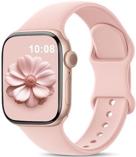 Higgs Silicona Correas Compatibles con Correa Apple Watch 40mm 41mm 38mm 44mm Ultra 3/2/1 49mm 46mm 45mm 42mm Mujer Hombre,Pulsera Suave Silicona Deportiva para iWatch Series 11 10 9 SE 8 7 6 5 4 3 2