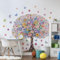 Runtoo Grande albero adesivi murali albero della vita farfalla floreale Wall Art Stickers soggiorno ragazze camera da letto decorazione da parete